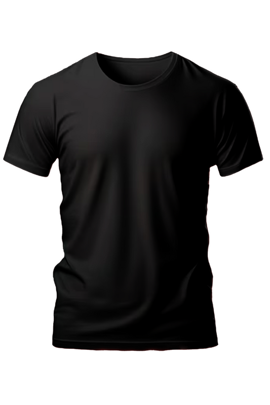 Round Neck Black T shirt