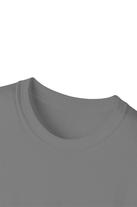 Round Neck Steel grey half sleeve T-shirt